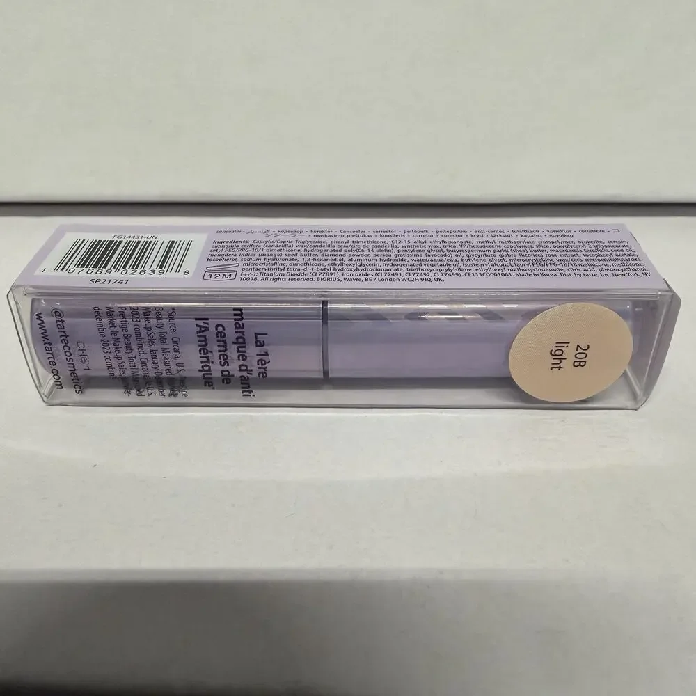 New sealed- Tarte Shape Tape Blur Concealer Stick ~ 20B Light~Full Size SP21741￼
